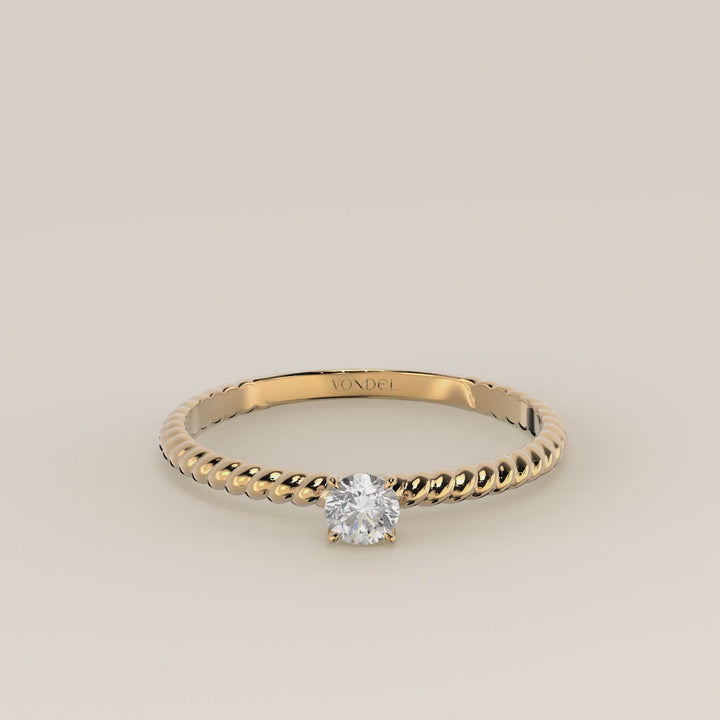 Bowie - Round Lab Grown Diamond Ring