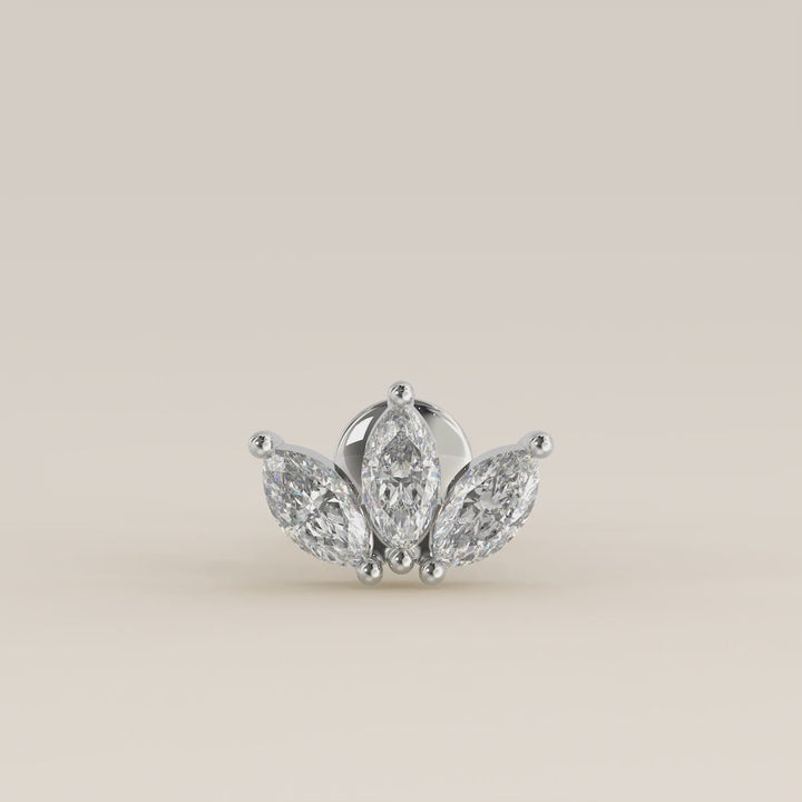 Éclat Trio Marquise Lab Grown Diamond Piercing