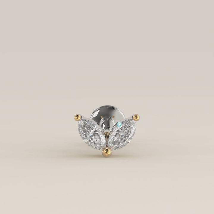 Éclat Duo Marquise Lab Grown Diamond Piercing
