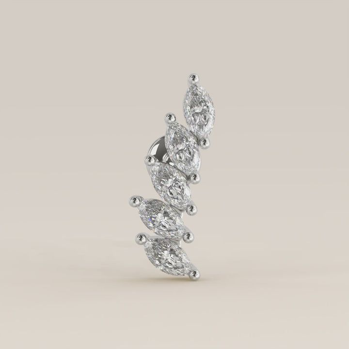 Celestial Marquise Climber Lab Grown Diamond Piercing