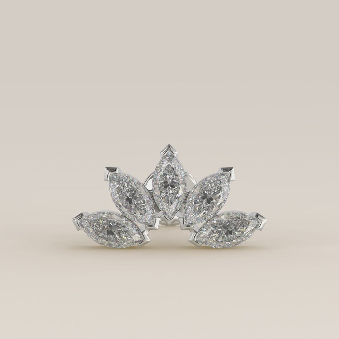 Éclat Quintet Marquise Lab Grown Diamond Piercing