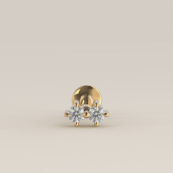 Luminous Duo Lab Grown Diamond Piercing