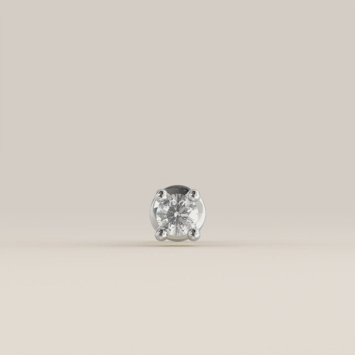 Signature Round Lab Grown Diamond Piercing