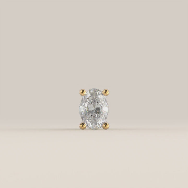 Signature Oval Lab Grown Diamond Piercing