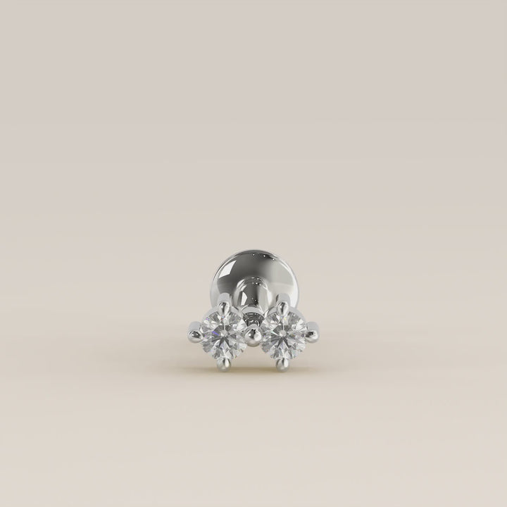 Luminous Duo Lab Grown Diamond Piercing