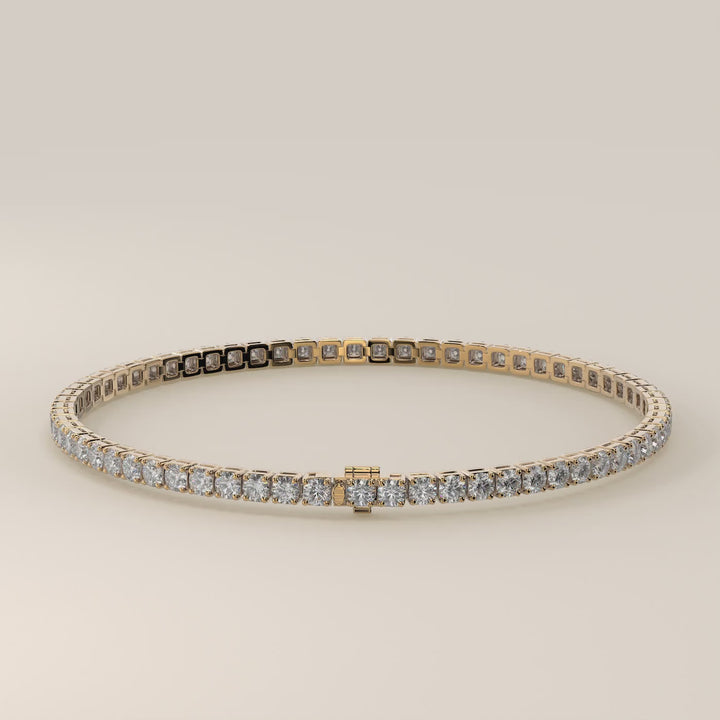 Amélie - En stock - Bracelet tennis classique en diamants de laboratoire sertis bas