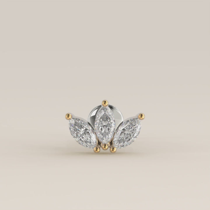Éclat Trio Marquise Lab Grown Diamond Piercing