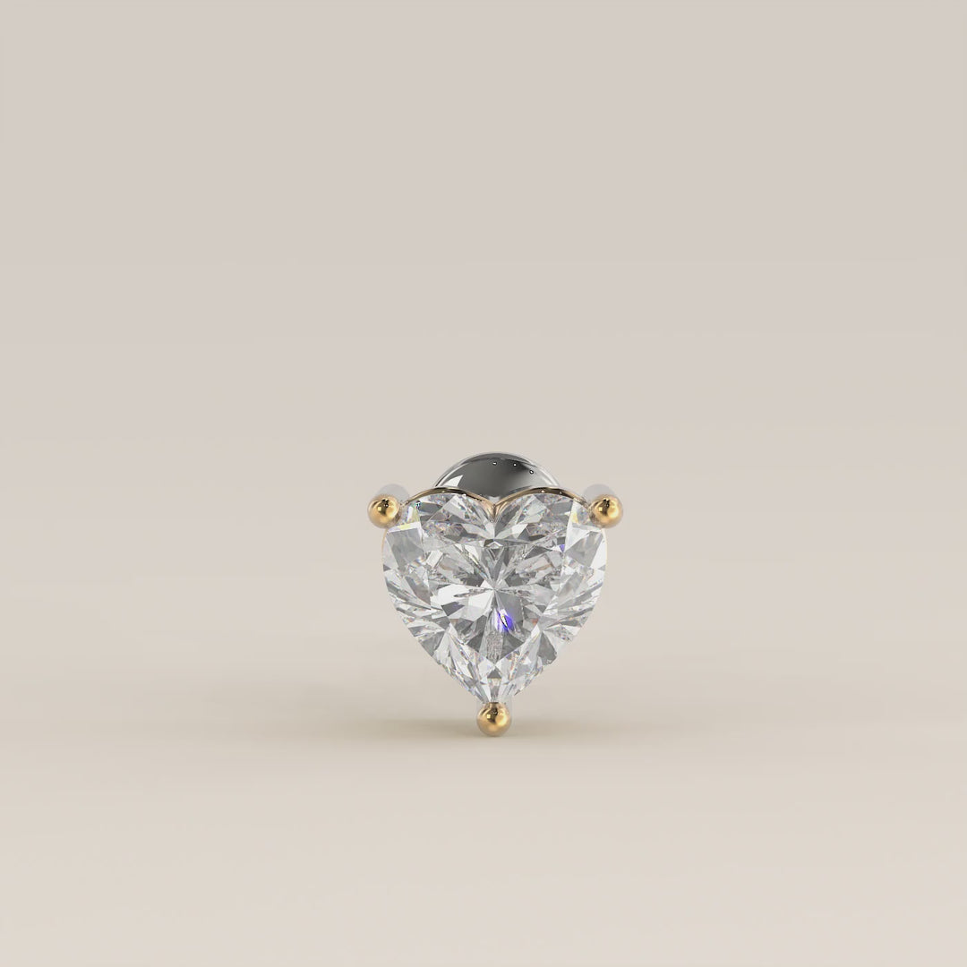 Signature Heart Lab Grown Diamond Piercing