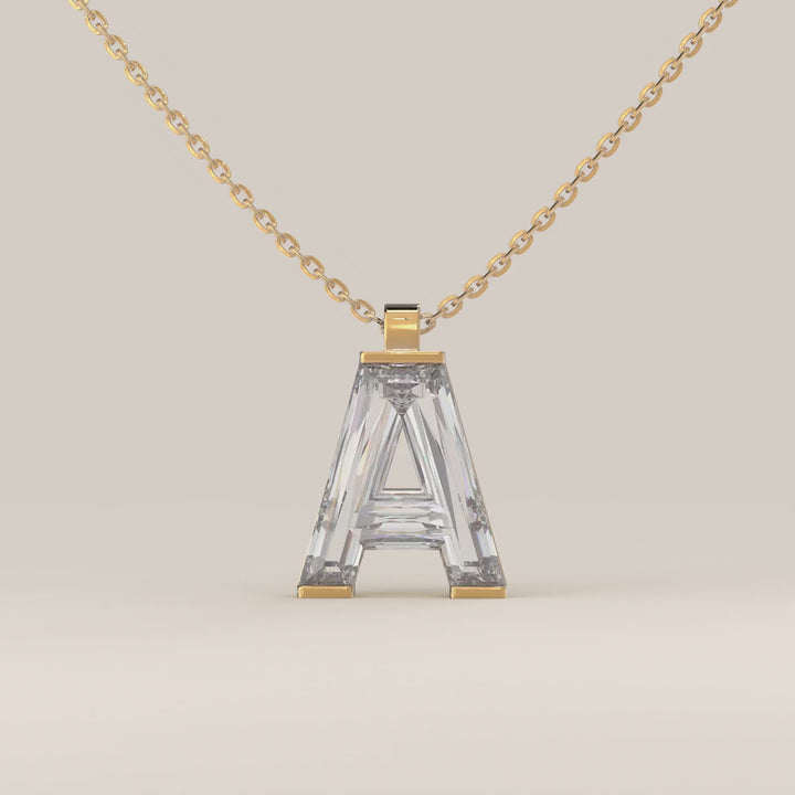 Joy - Lab Grown Diamond Initial Pendant Necklace