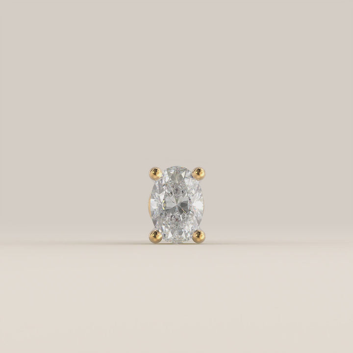 Signature Oval Lab Grown Diamond Piercing