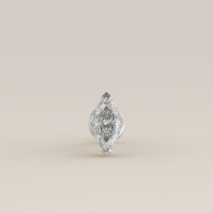 Signature Marquise Envelope Prong Lab Grown Diamond Piercing