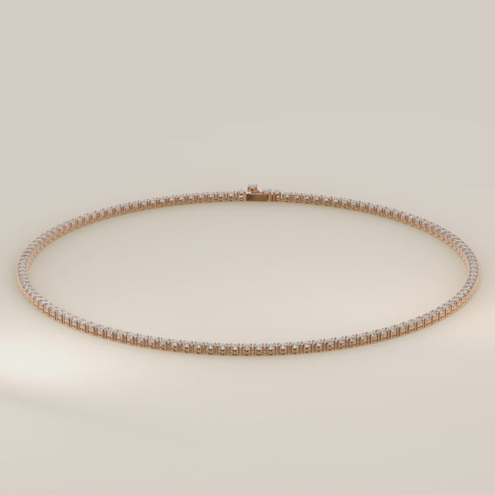 Chris - Lab Grown Diamond Tennis Necklace 42 cm - 15 ct