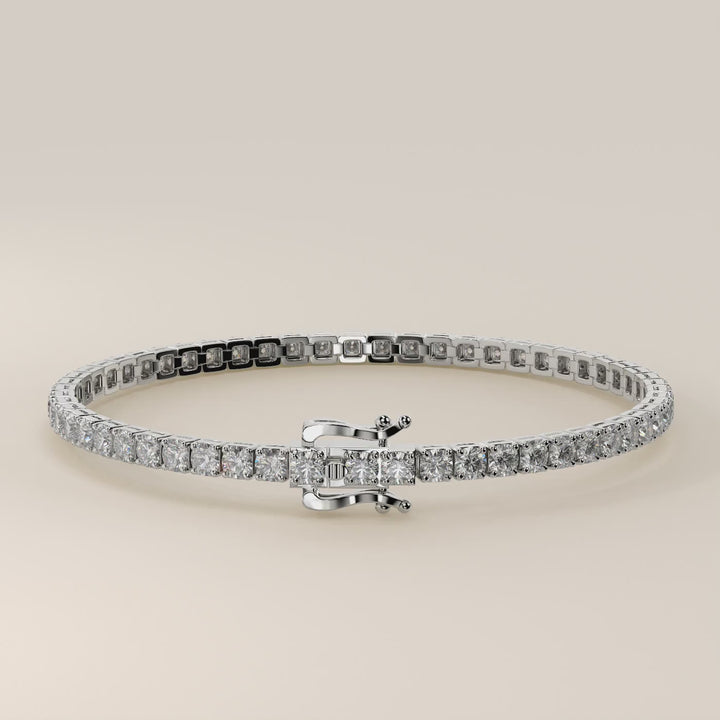 Amélie - En stock - Bracelet tennis classique en diamants de laboratoire sertis bas