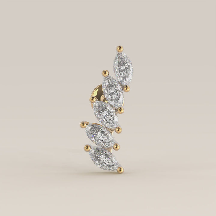 Celestial Marquise Climber Lab Grown Diamond Piercing