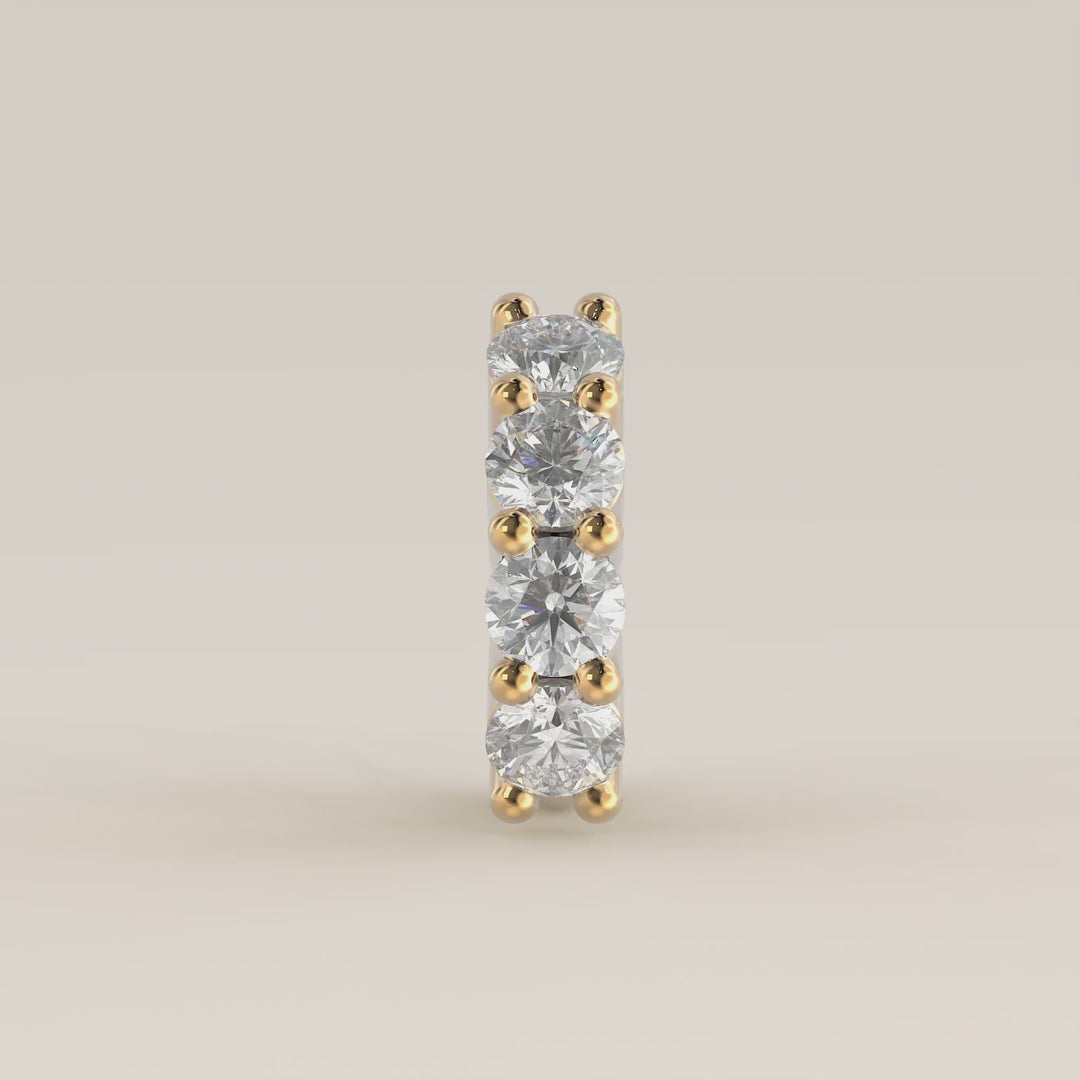 Infinite Click Ring Lab Grown Diamond Piercing