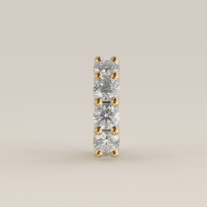 Infinite Click Ring Lab Grown Diamond Piercing