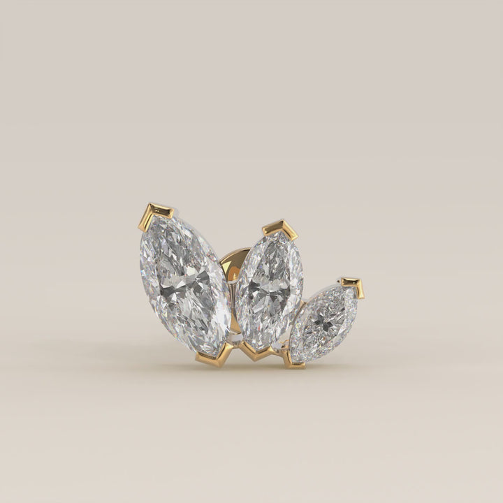 Éclat Graduated Trio Lab Grown Diamond Piercing