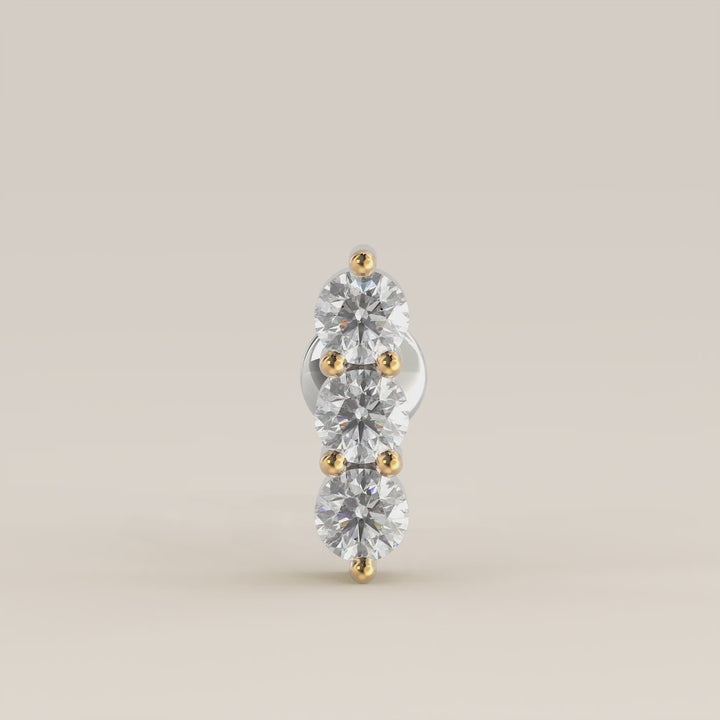 Luminous Triple Lab Grown Diamond Piercing