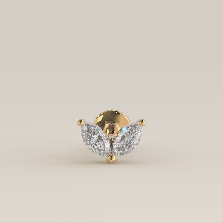 Éclat Duo Marquise Lab Grown Diamond Piercing