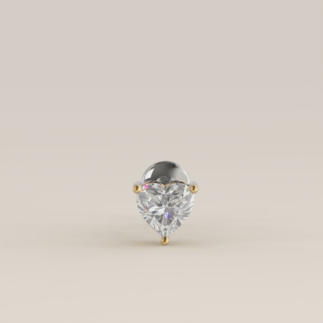 Signature Heart Lab Grown Diamond Piercing