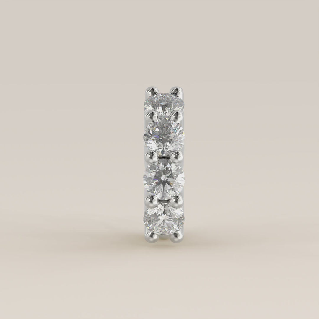 Infinite Click Ring Lab Grown Diamond Piercing