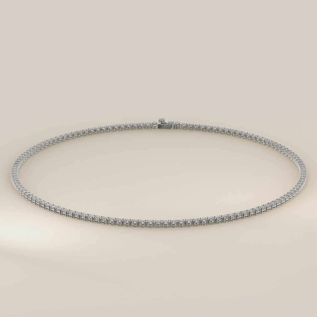 Chris - Lab Grown Diamond Tennis Necklace 42 cm - 15 ct