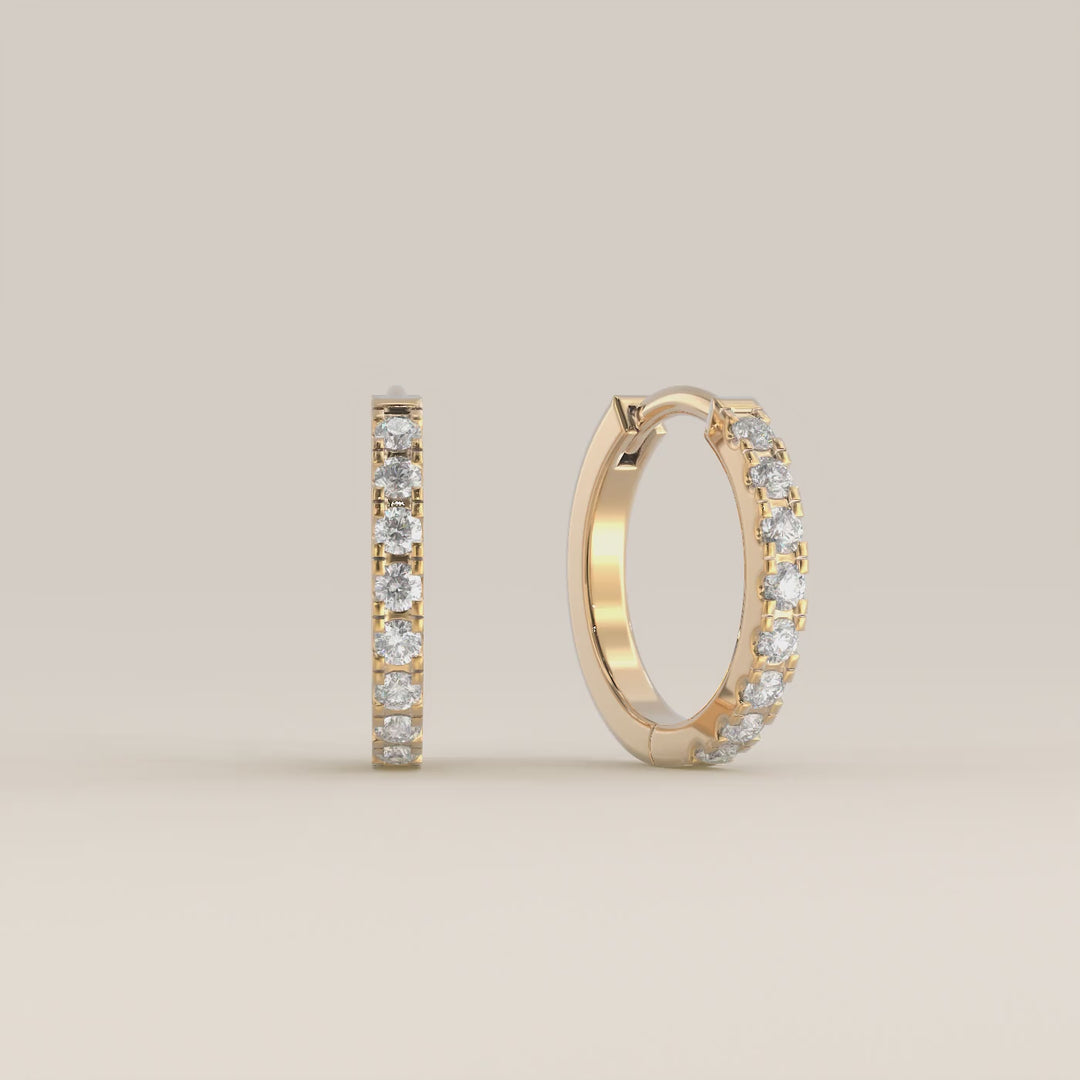 Muse - Huggies Lab Grown Diamond Earrings Set