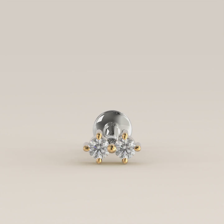 Luminous Duo Lab Grown Diamond Piercing