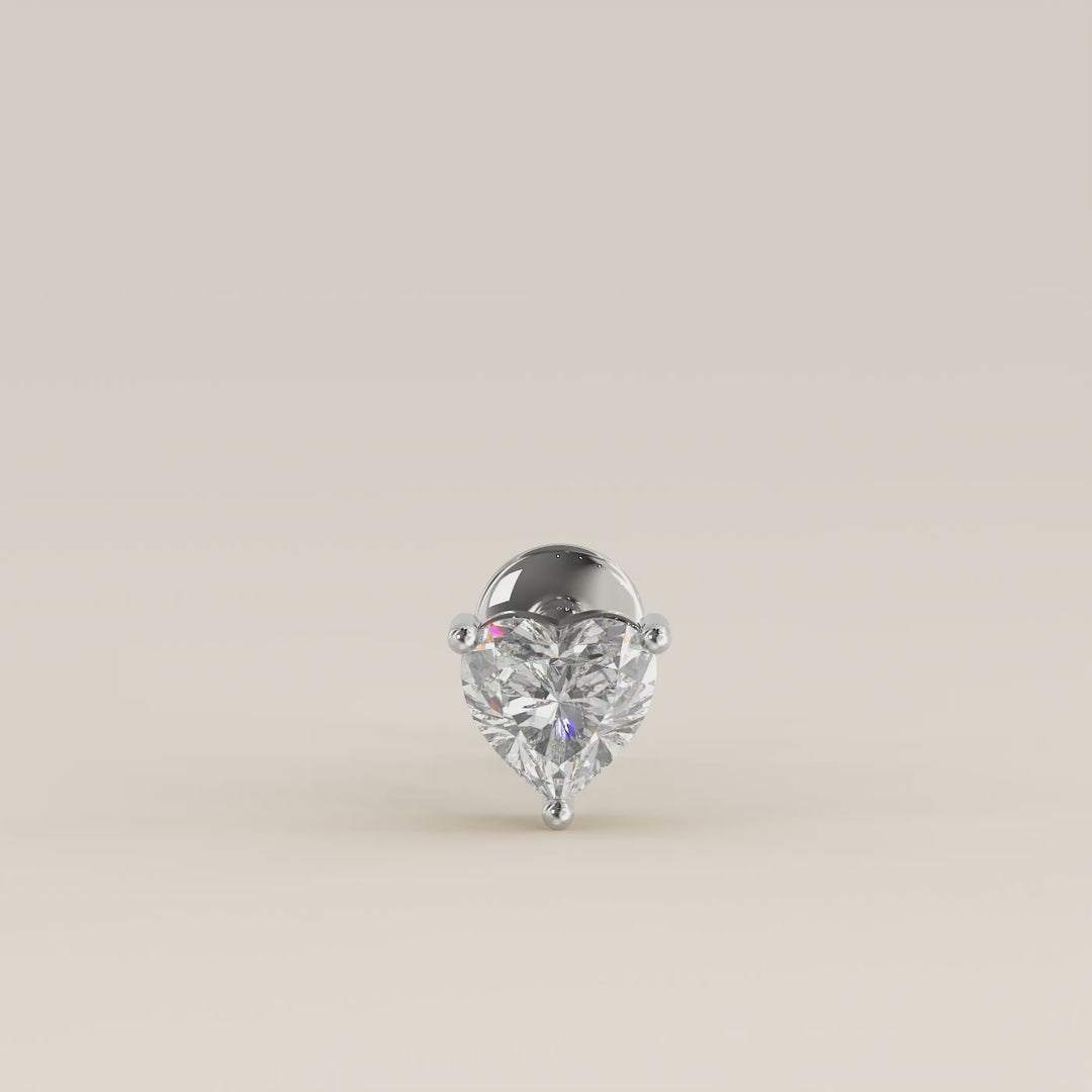 Signature Heart Lab Grown Diamond Piercing