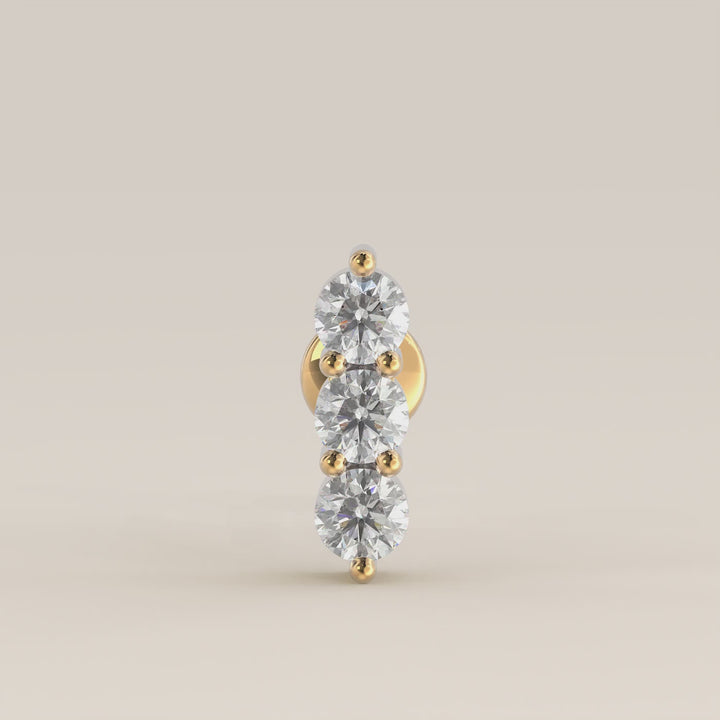 Luminous Triple Lab Grown Diamond Piercing