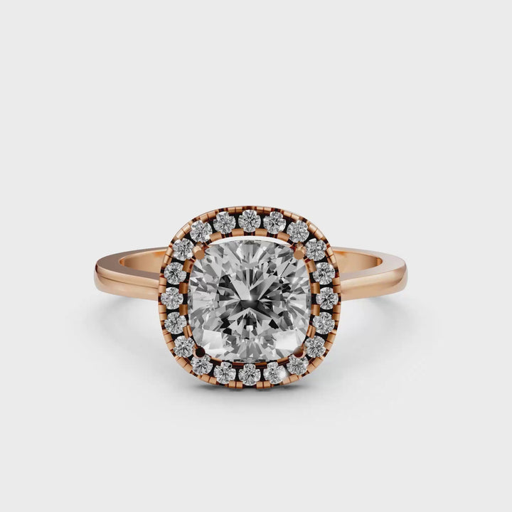 Cushion Halo Ring