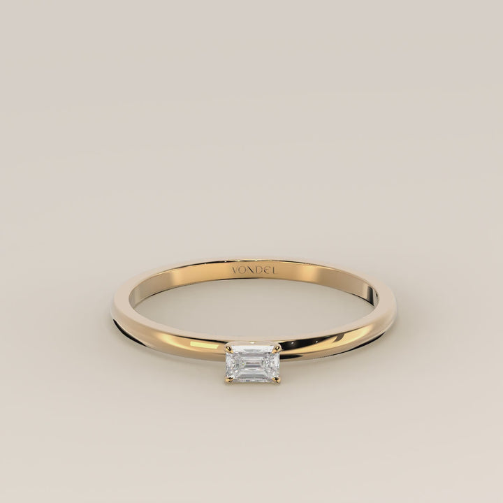 Maddie - Emerald Lab Grown Diamond Ring