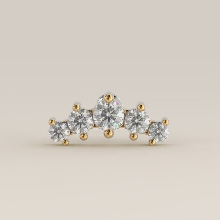 Celestial Row Small Lab Grown Diamond Piercing