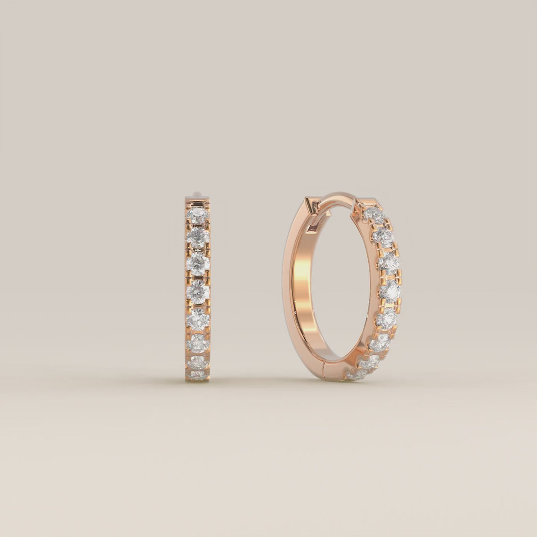 Muse - Huggies Lab Grown Diamond Earrings Set
