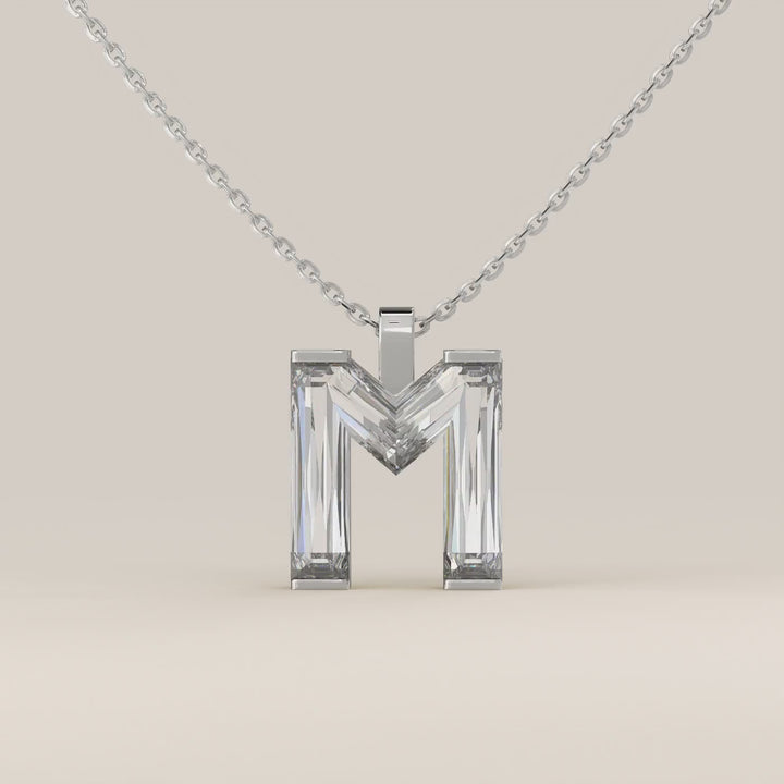 Joy - Lab Grown Diamond Initial Pendant Necklace