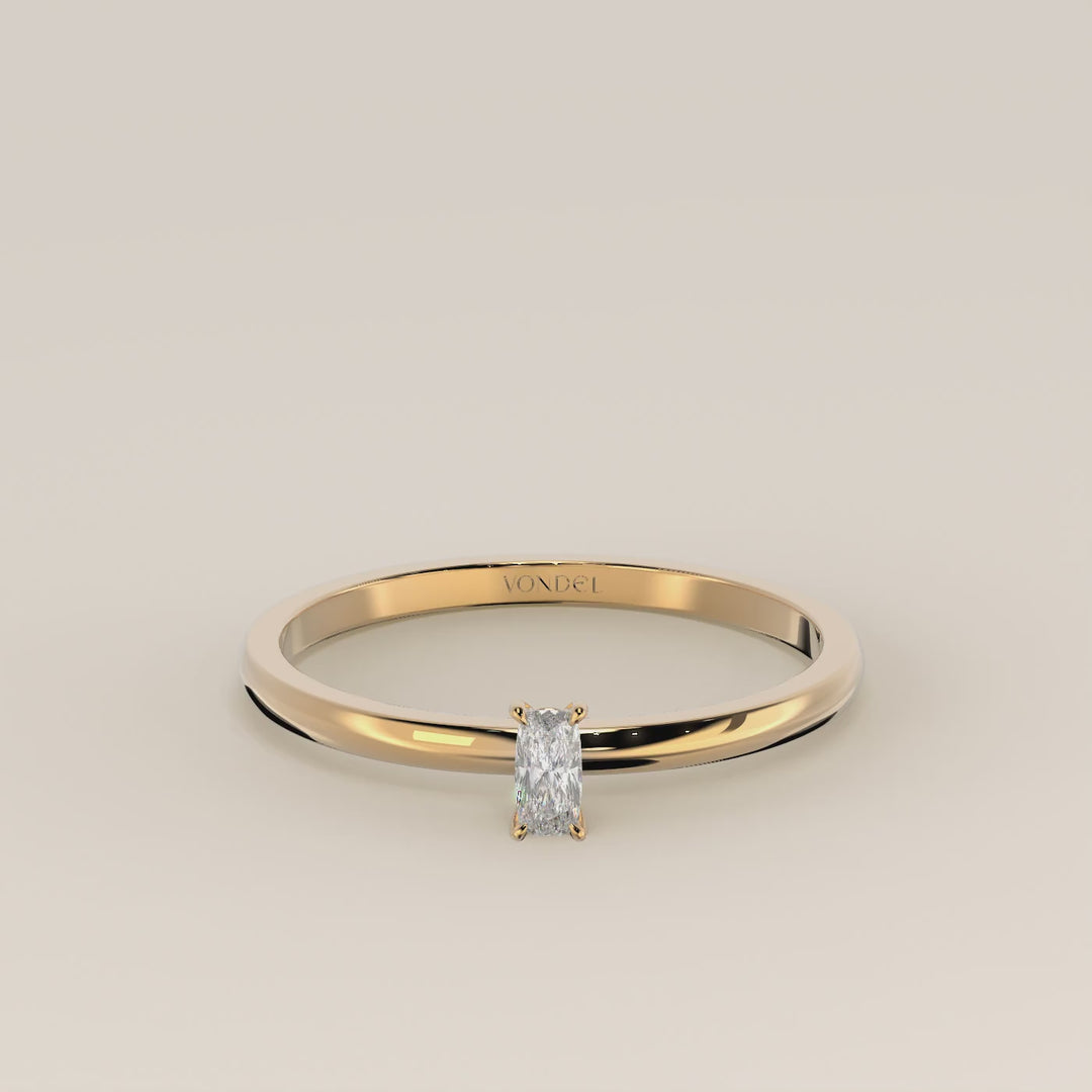 Maddie - Elongated Cushion Lab Grown Diamond Ring