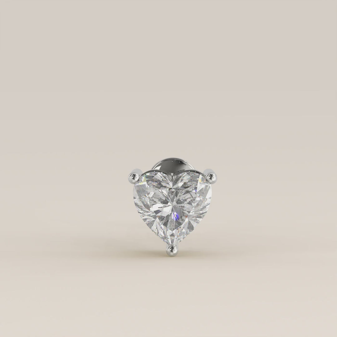 Signature Heart Lab Grown Diamond Piercing