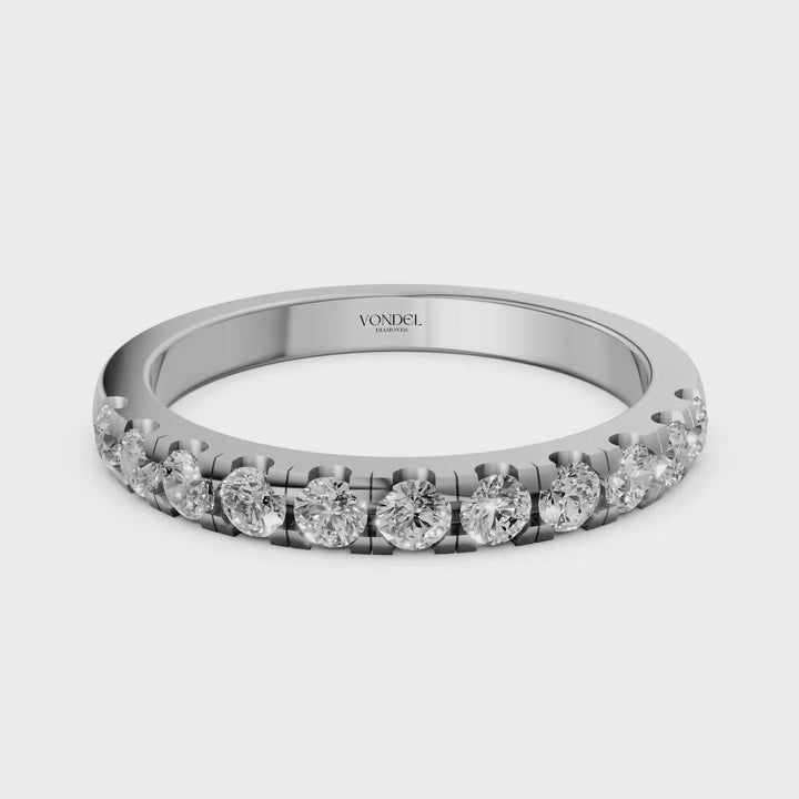 Diamanten Rijring Classic - 18K Witgoud