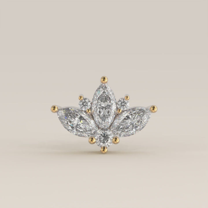 Tiara Cluster Lab Grown Diamond Piercing