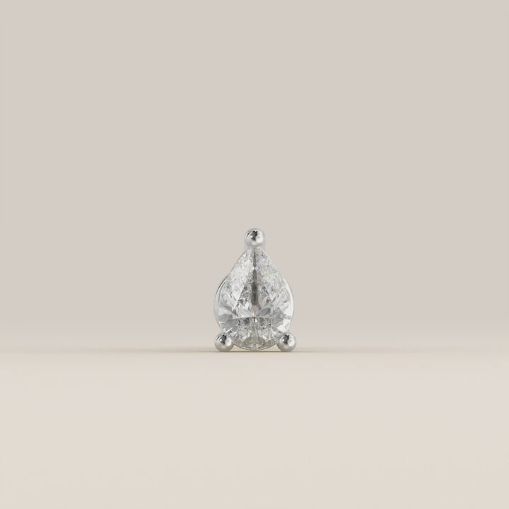 Signature Pear Lab Grown Diamond Piercing