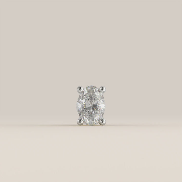 Signature Oval Lab Grown Diamond Piercing