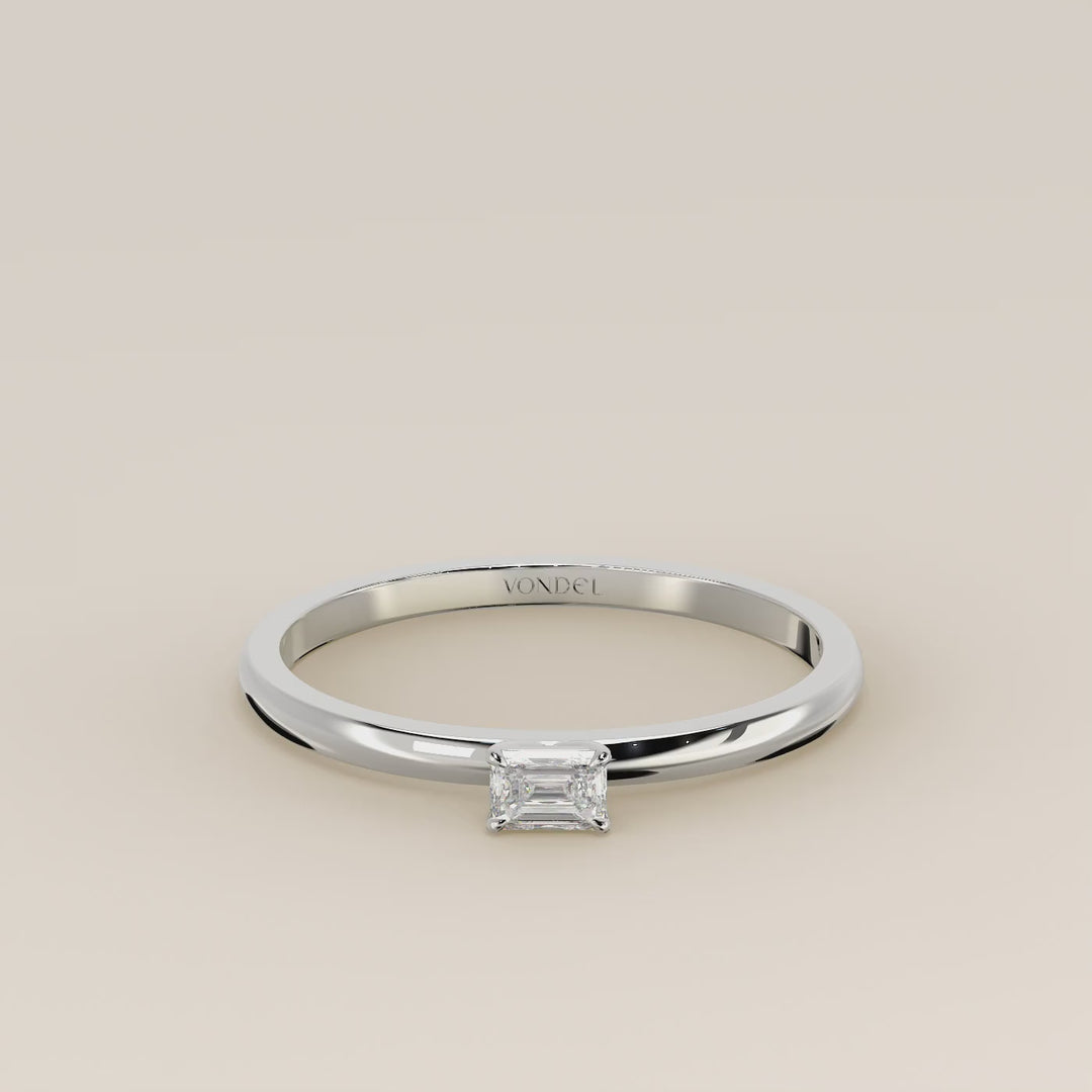 Maddie - Emerald Lab Grown Diamond Ring