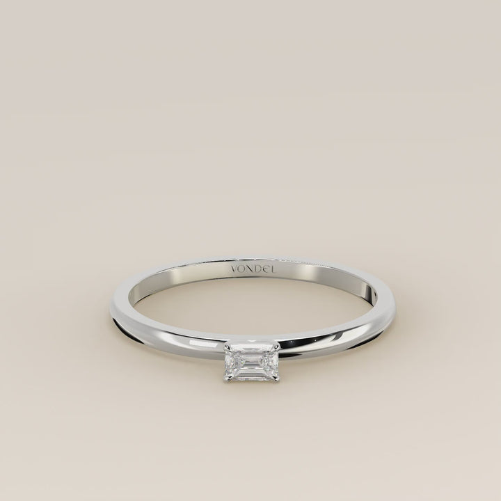Maddie - Emerald Lab Grown Diamond Ring