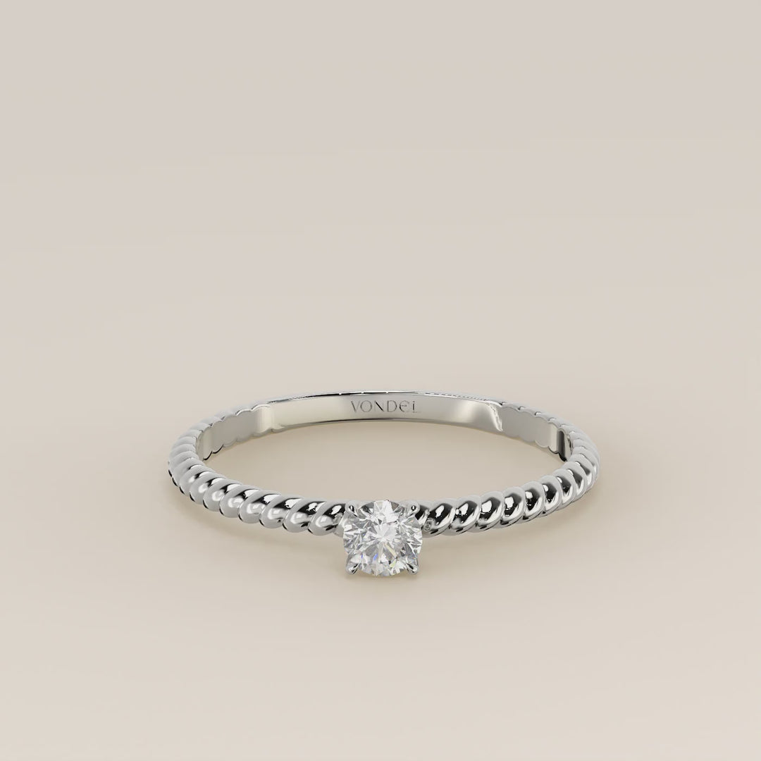 Bowie - Round Lab Grown Diamond Ring