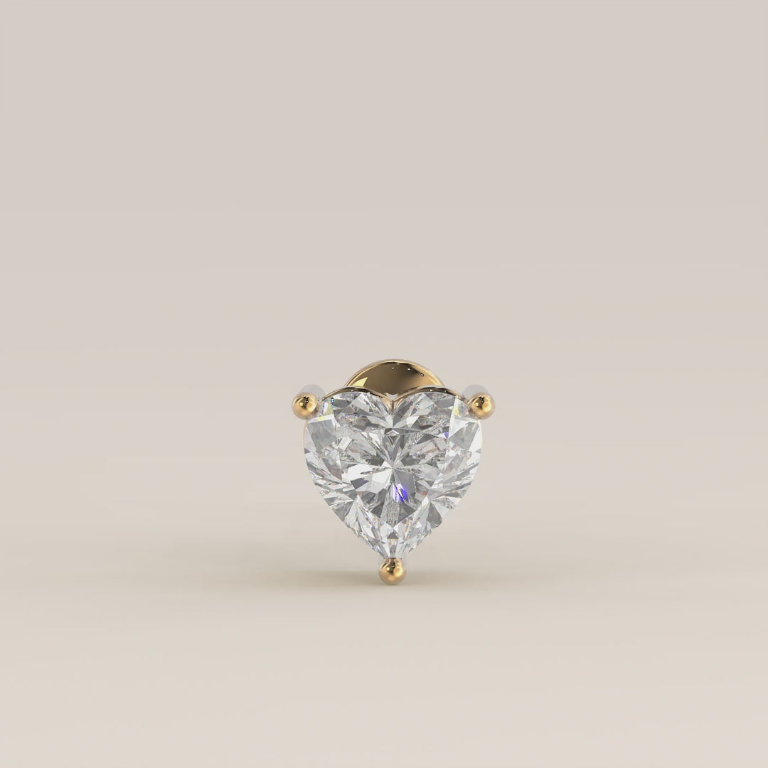 Signature Heart Lab Grown Diamond Piercing