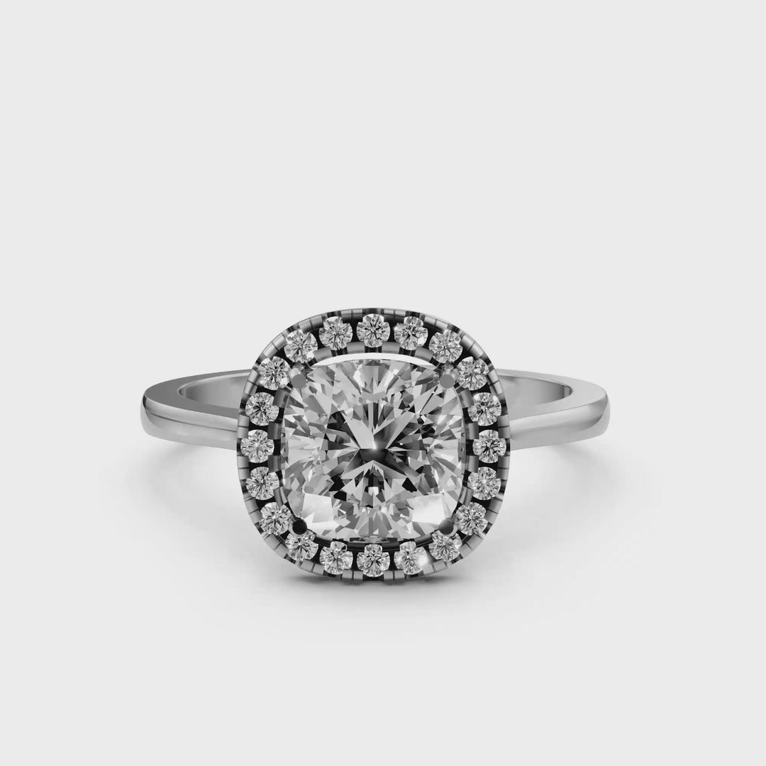 Cushion Halo Ring