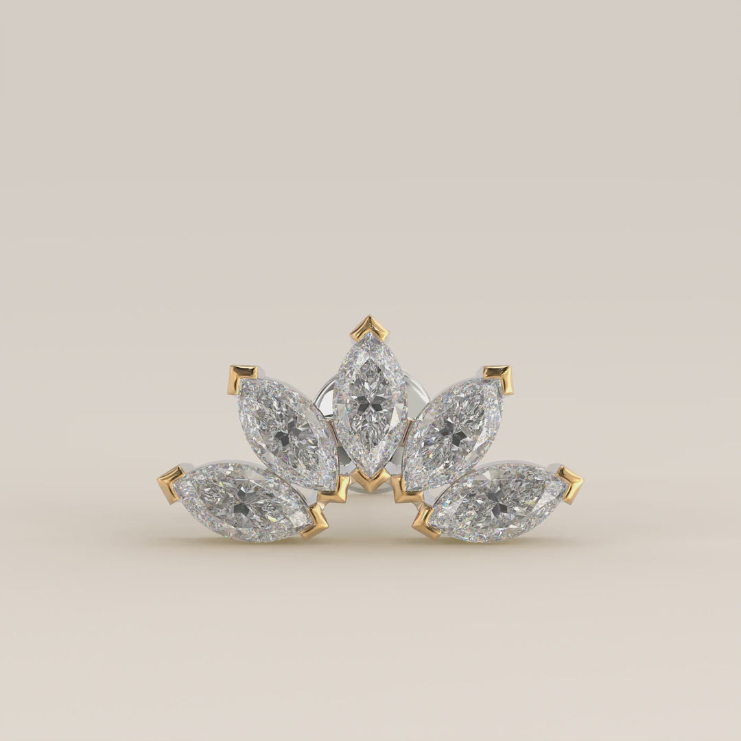 Éclat Quintet Marquise Lab Grown Diamond Piercing
