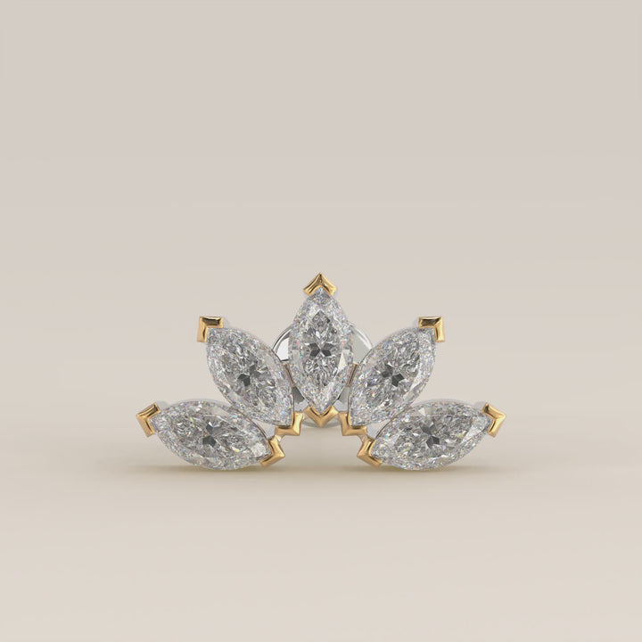 Éclat Quintet Marquise Lab Grown Diamond Piercing