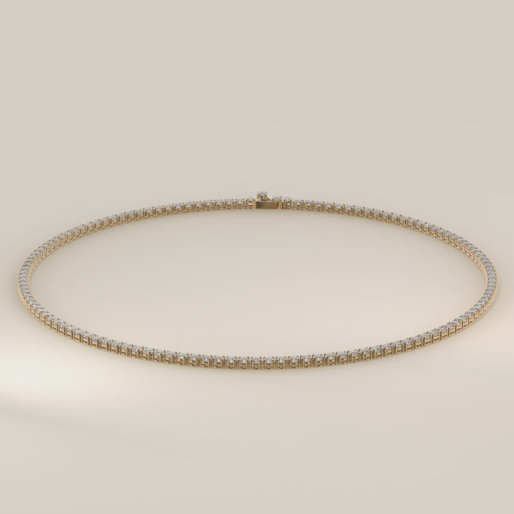 Chris - Lab Grown Diamond Tennis Necklace 42 cm - 15 ct