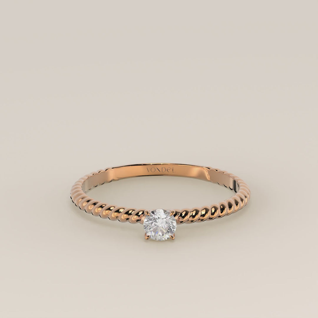 Bowie - Round Lab Grown Diamond Ring
